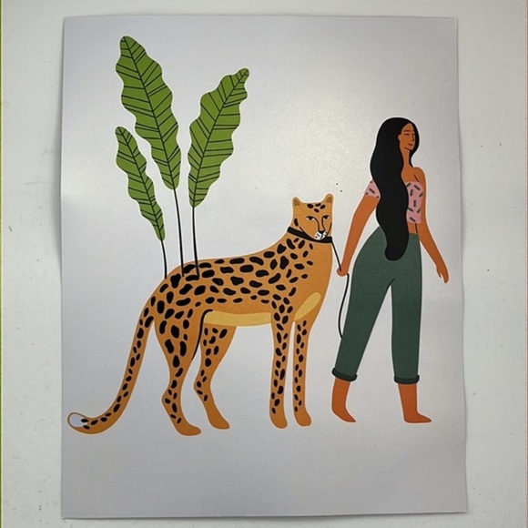 Unleash Your Wild Side: Moroccan Leopard Wall Art - Jungle Vibe- 4PCS 8x10” - Picture 5 of 6